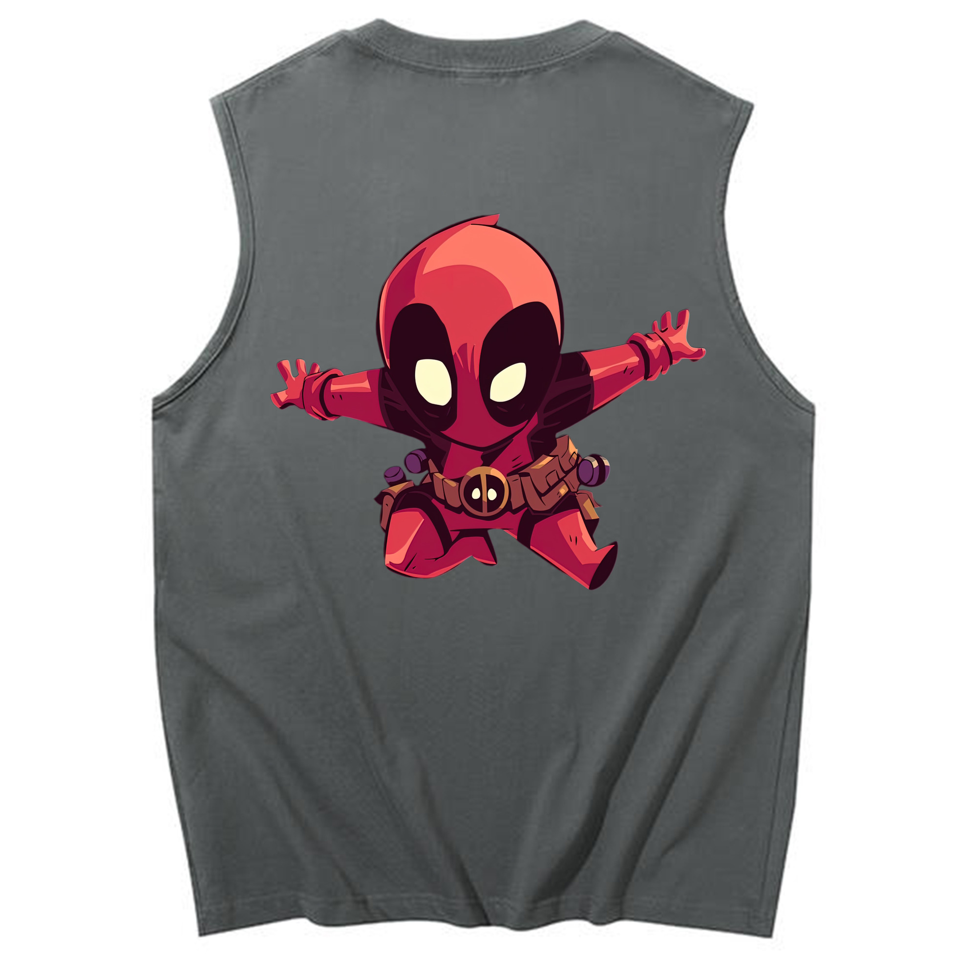 （画像用） Deadpool デッドプール コットン100％タンクトップ（背面プリント）